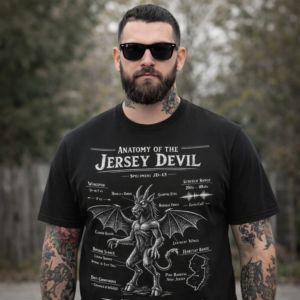 Anatomy of the Jersey Devil T-Shirt - True Jersey