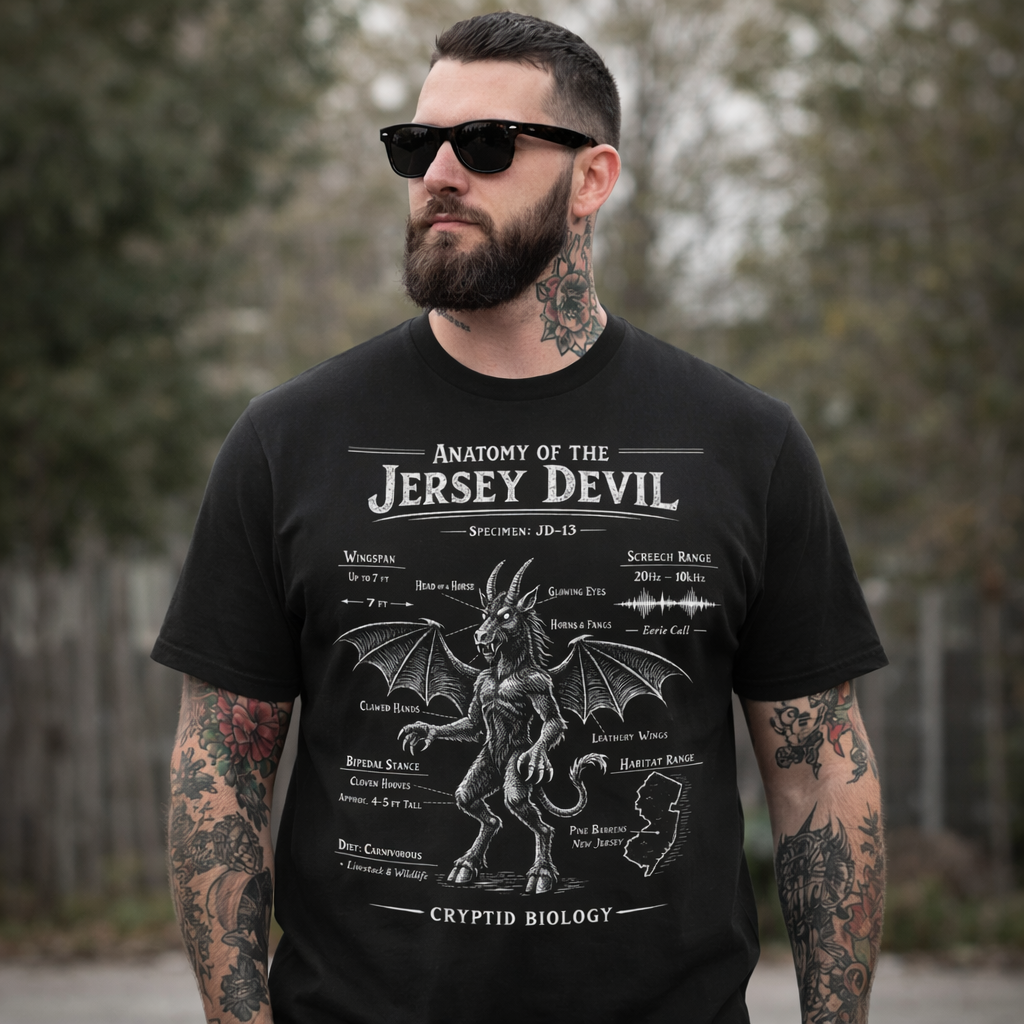 Anatomy of the Jersey Devil T-Shirt - True Jersey
