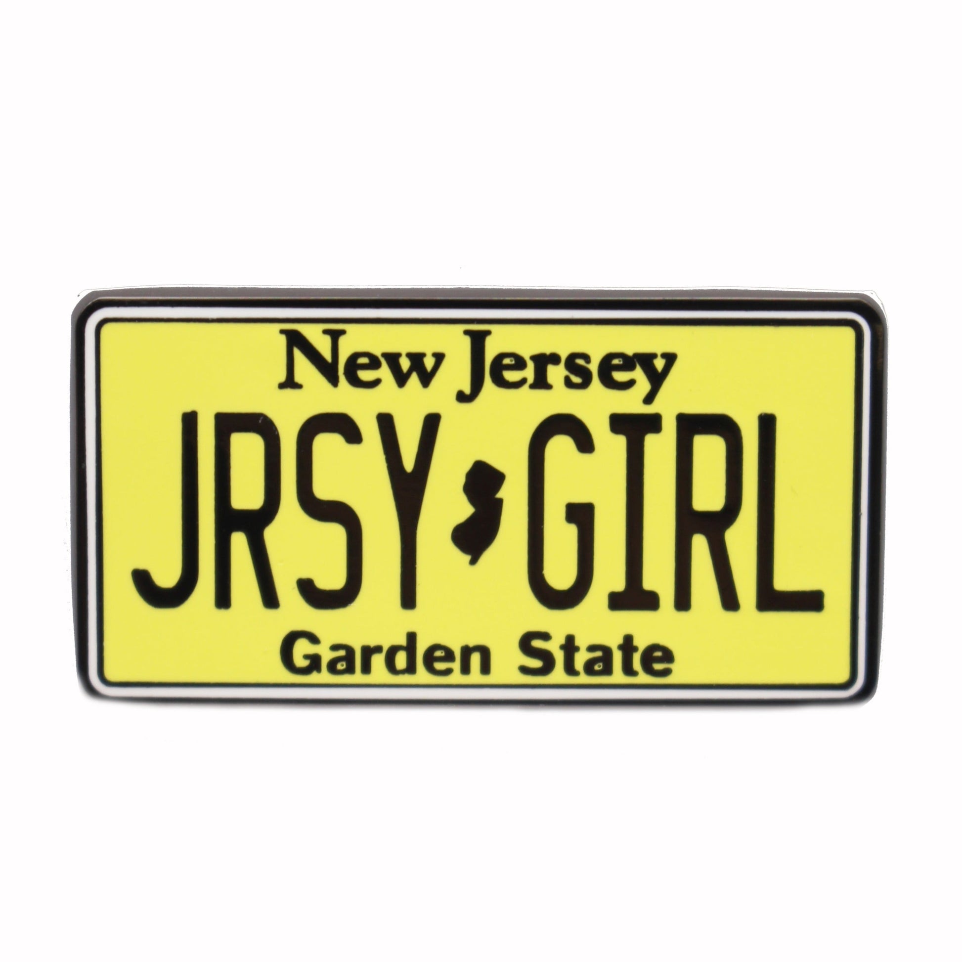 Jersey Girl License Plate Enamel Pin - True Jersey